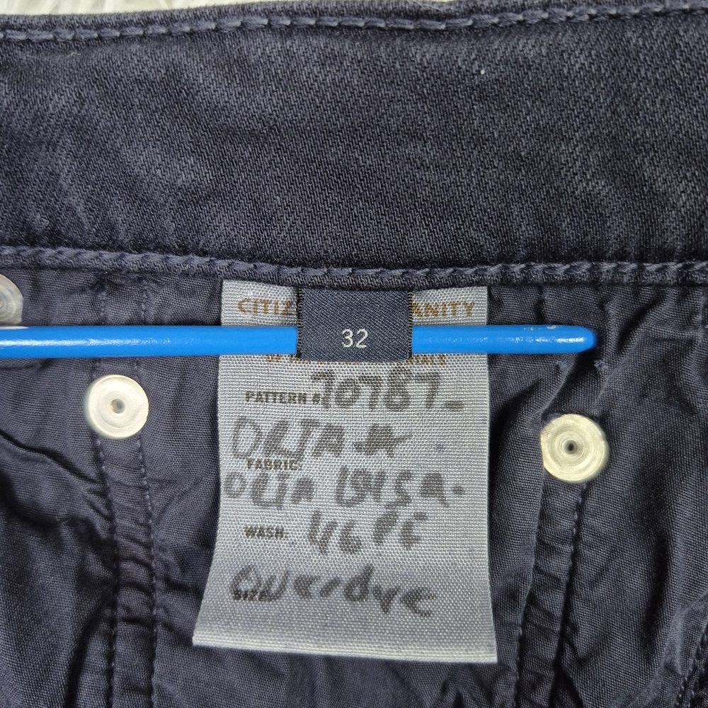 Citizens‎ of Humanity The Adler Jeans Mens 32x31 Slim Straight Leg Dark Blue USA - Picture 10 of 15